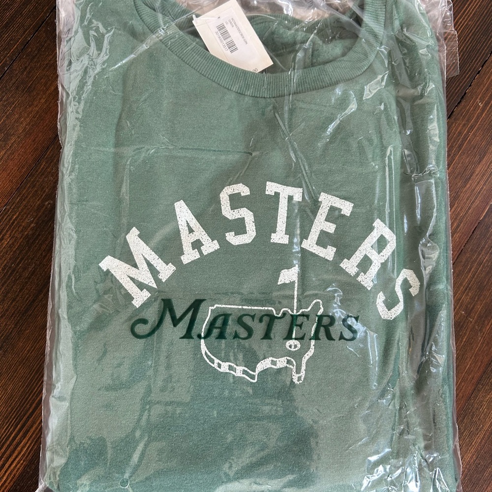 NWT Green Masters Crewneck Sweatshirt